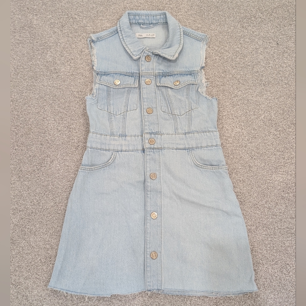 GUC Zara Light Blue Denim Girls Dress